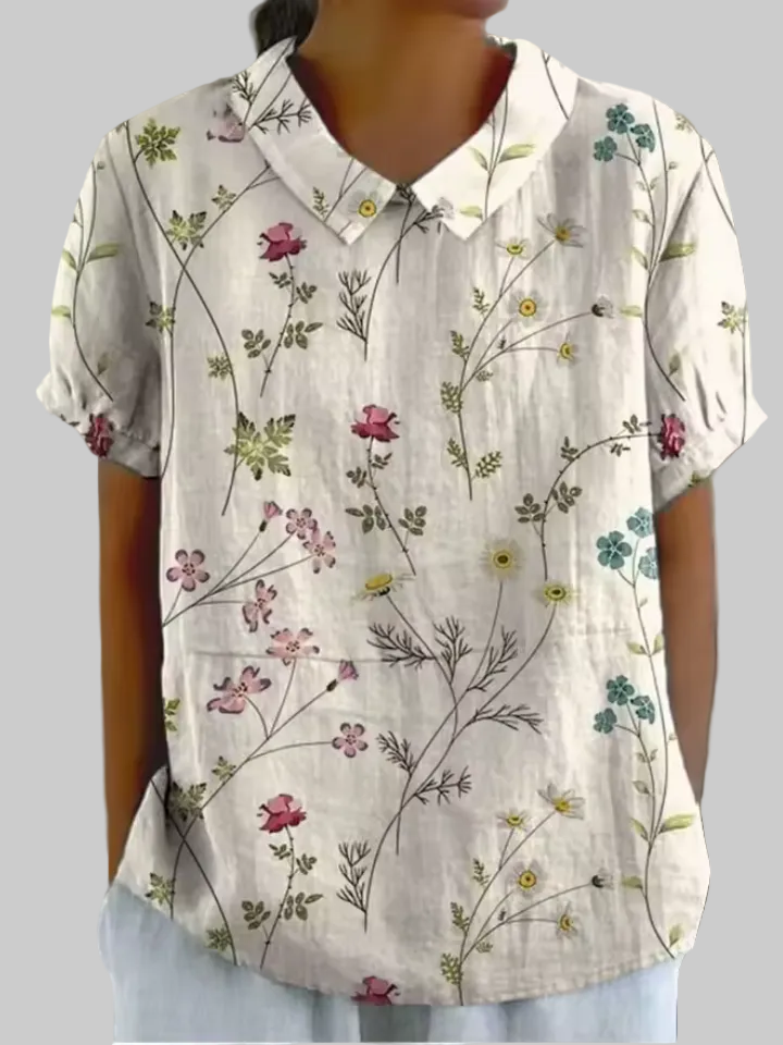 Ivy | Camisa Floral de Pradera