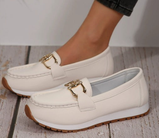 Esme - Mocasines planos con hebilla