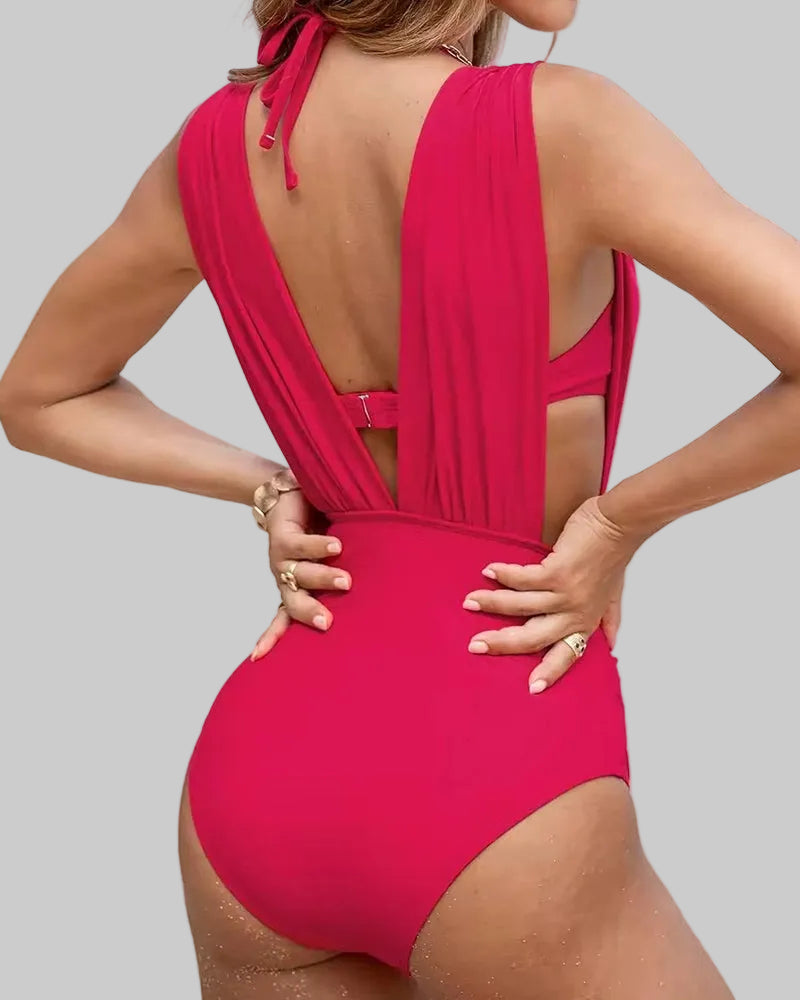 Karina | Traje de Baño con Efecto Control de Abdomen en V