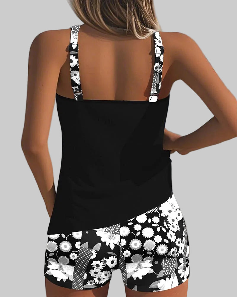Sabrina | Traje de Baño de Dos Piezas Cómodo con Estampado Floral