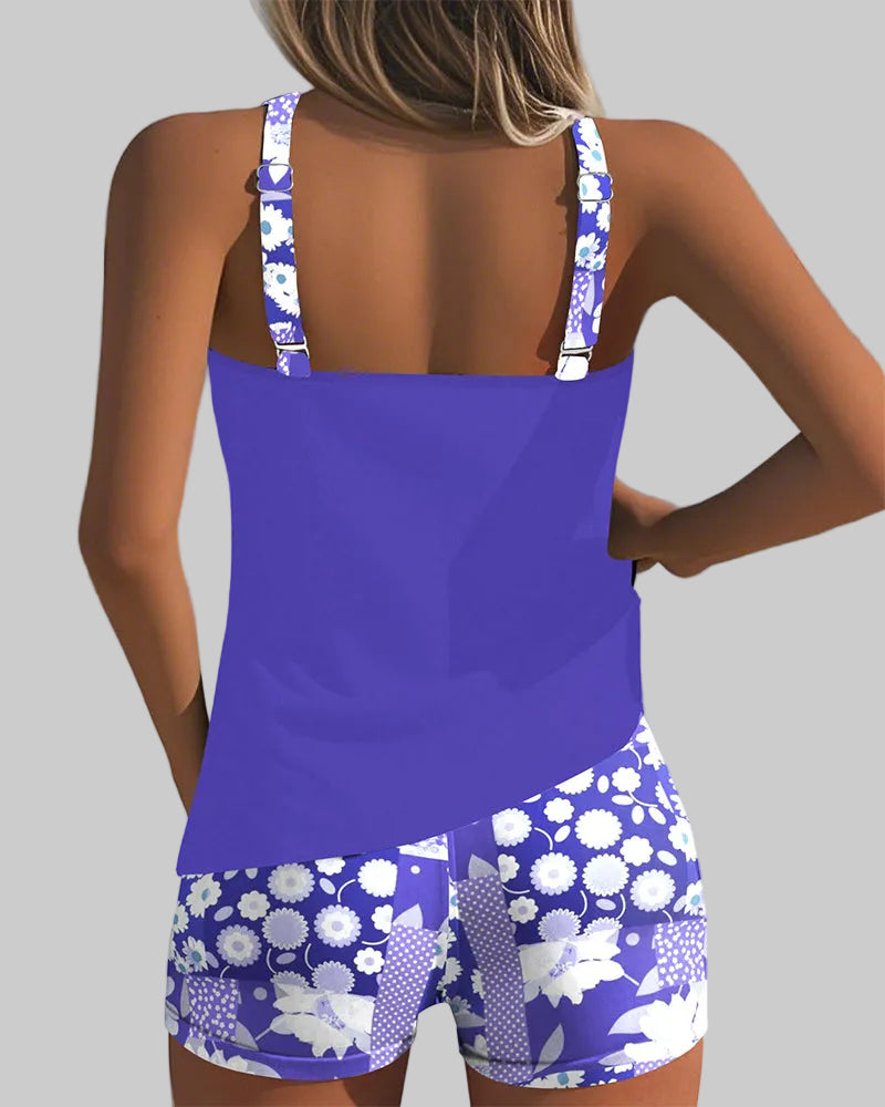 Sabrina | Traje de Baño de Dos Piezas Cómodo con Estampado Floral