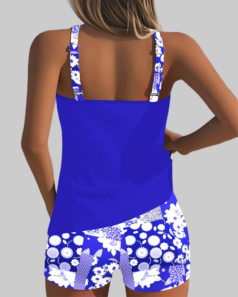 Sabrina | Traje de Baño de Dos Piezas Cómodo con Estampado Floral