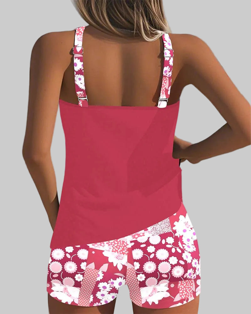 Sabrina | Traje de Baño de Dos Piezas Cómodo con Estampado Floral