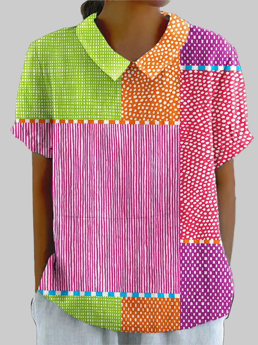 Zoe | Camisa Patchwork