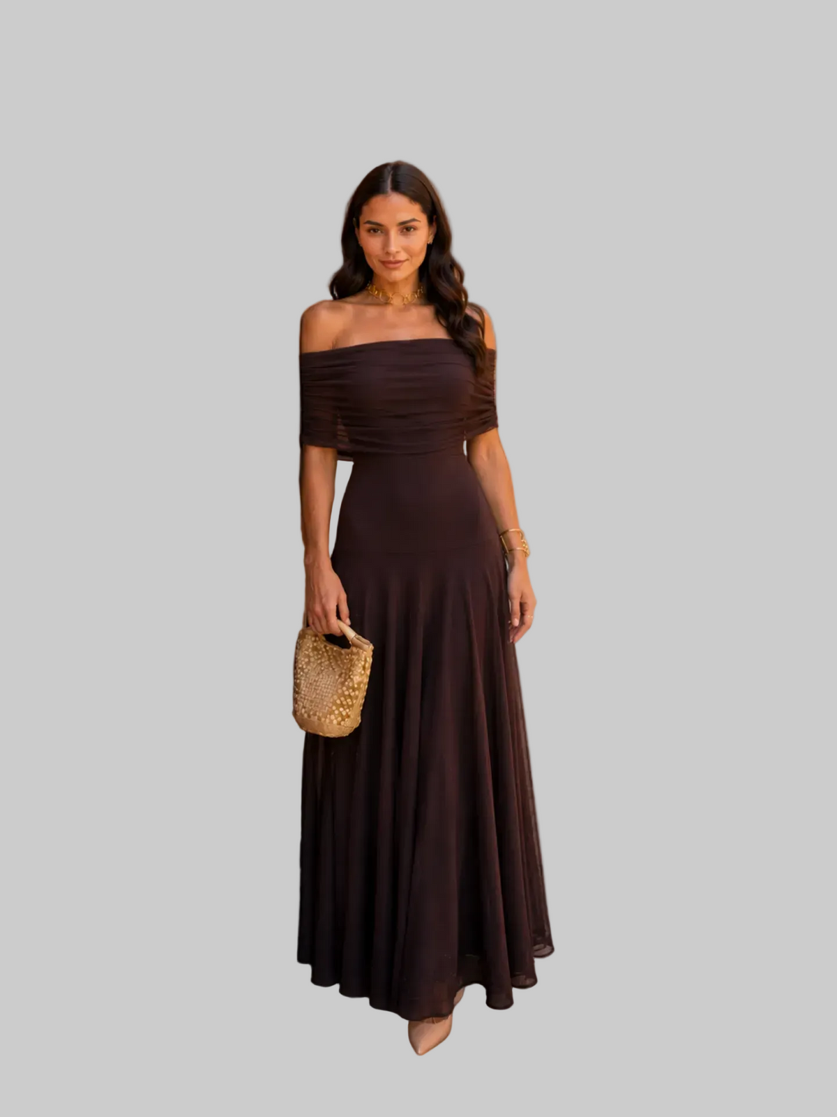 Vestido Toledo en color marrón