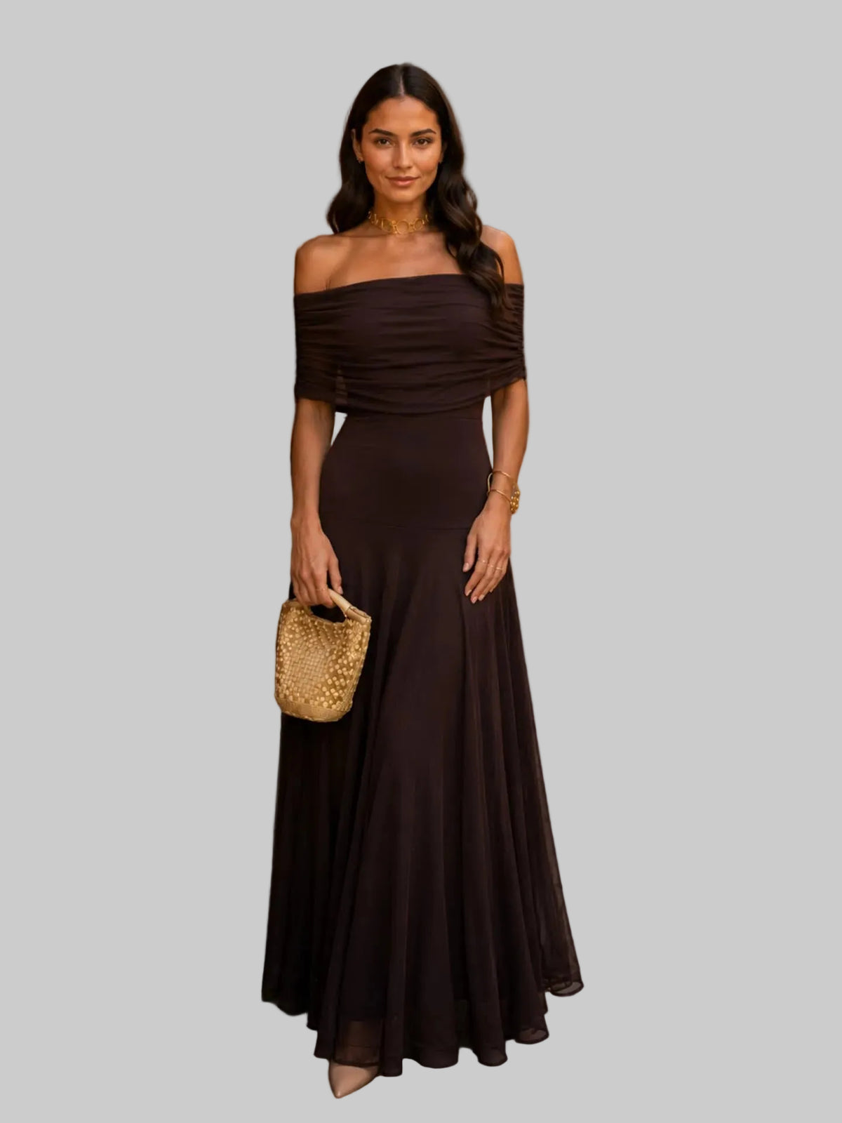 Vestido Toledo en color marrón