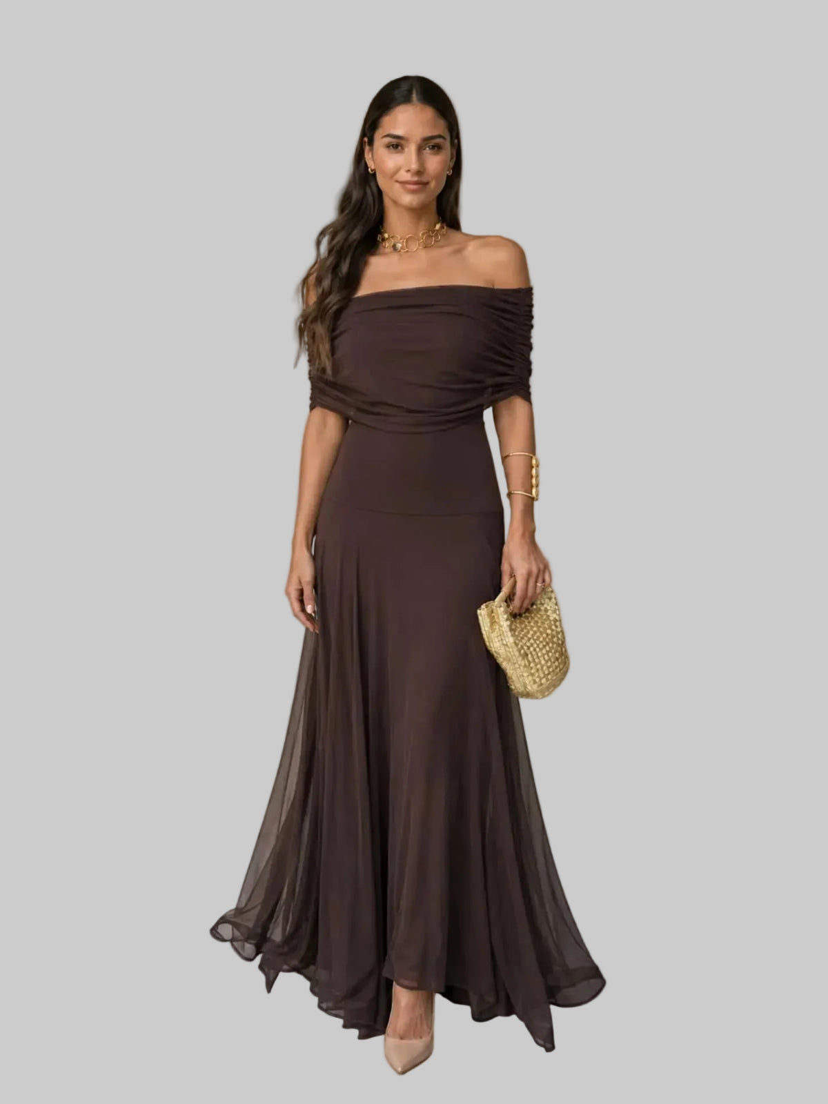 Vestido Toledo en color marrón