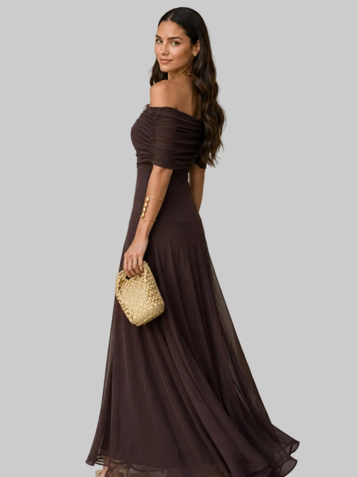 Vestido Toledo en color marrón