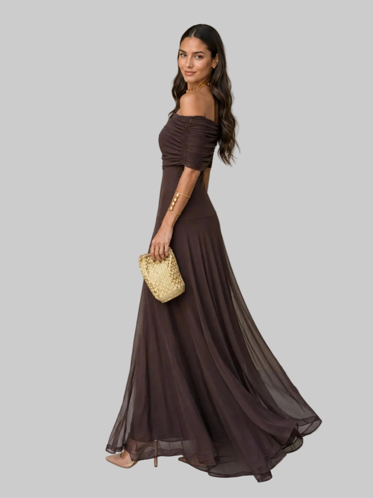 Vestido Toledo en color marrón