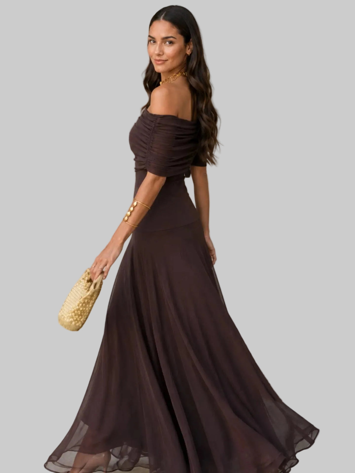 Vestido Toledo en color marrón