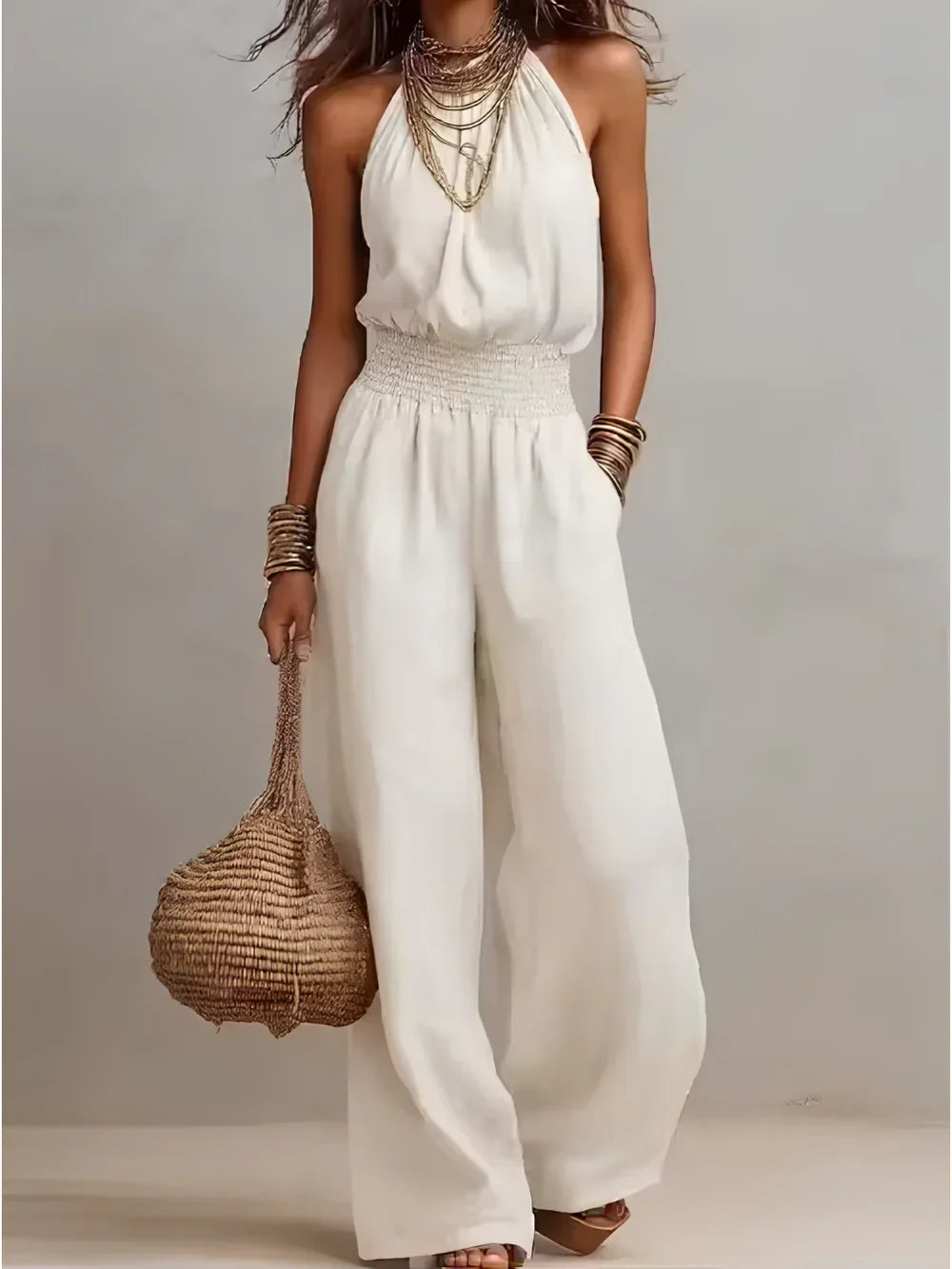 YAMILA | MONO CON CUELLO HALTER