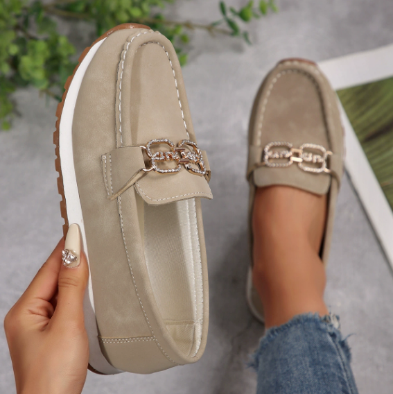 Emma - Mocasines elegantes con hebilla de diamante