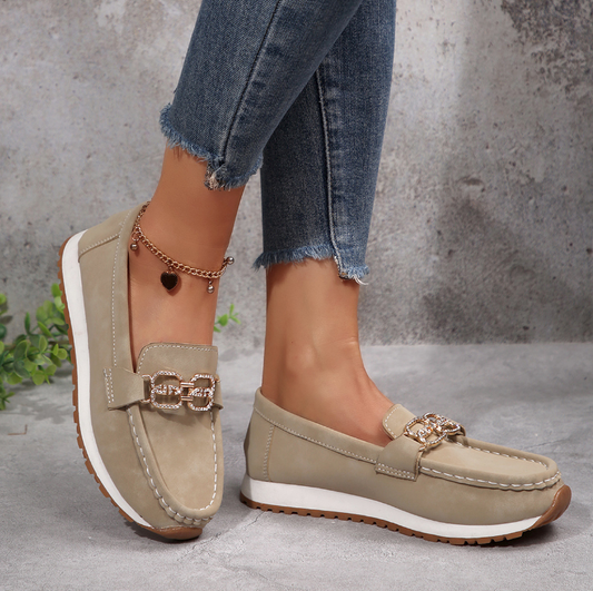 Emma - Mocasines elegantes con hebilla de diamante