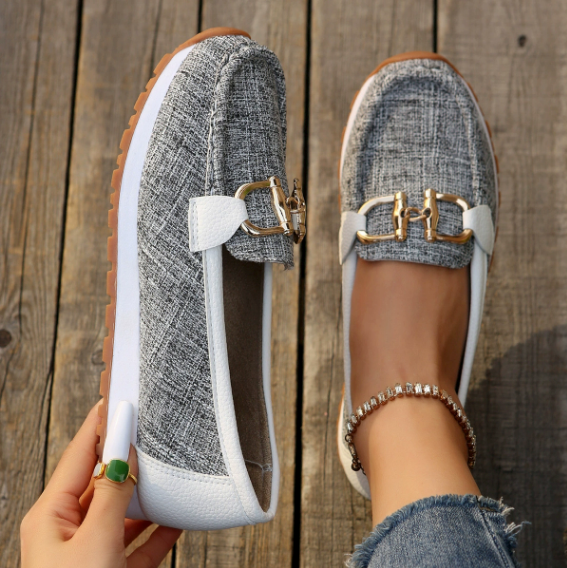 Esme - Mocasines planos con hebilla