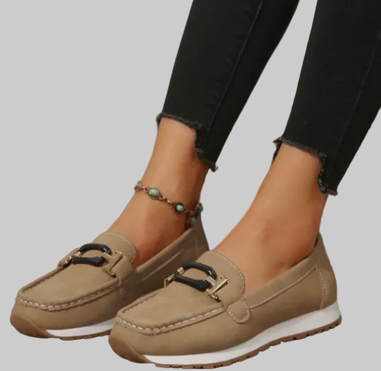 Emily - Mocasines con cadena entrelazada