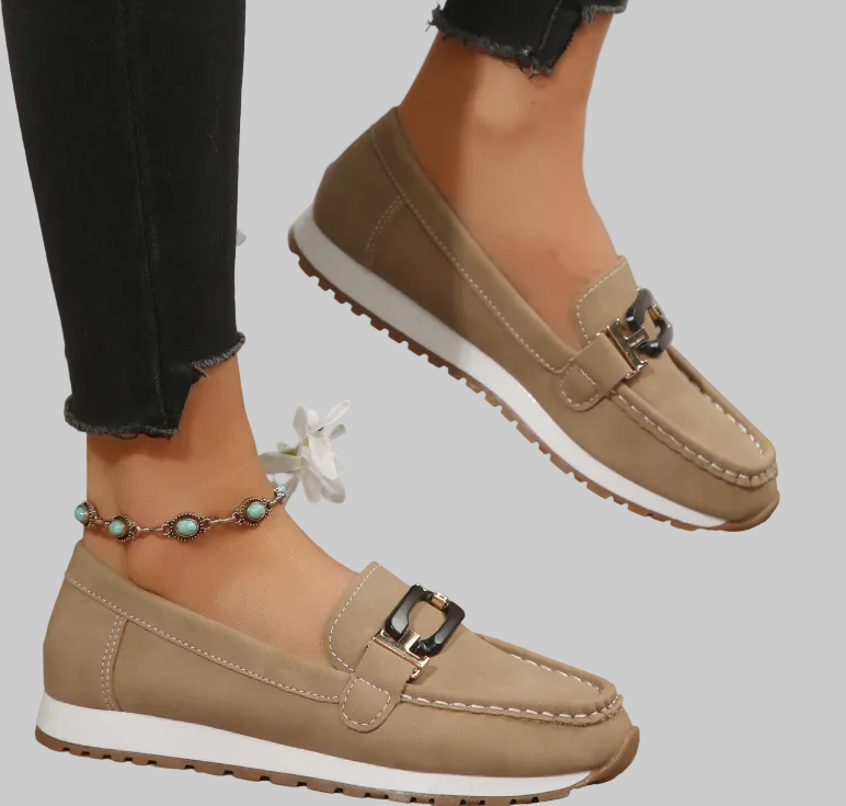 Emily - Mocasines con cadena entrelazada