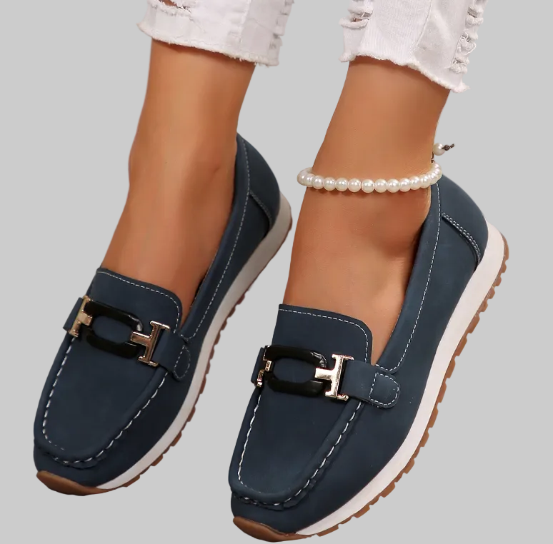 Emily - Mocasines con cadena entrelazada