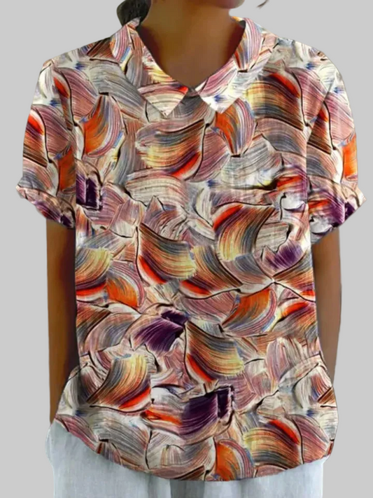 Mila | Camisa Vibrante Pincelada