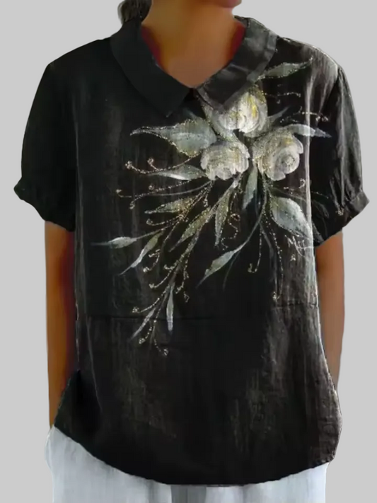 Luna | Camisa Botánica Oscura