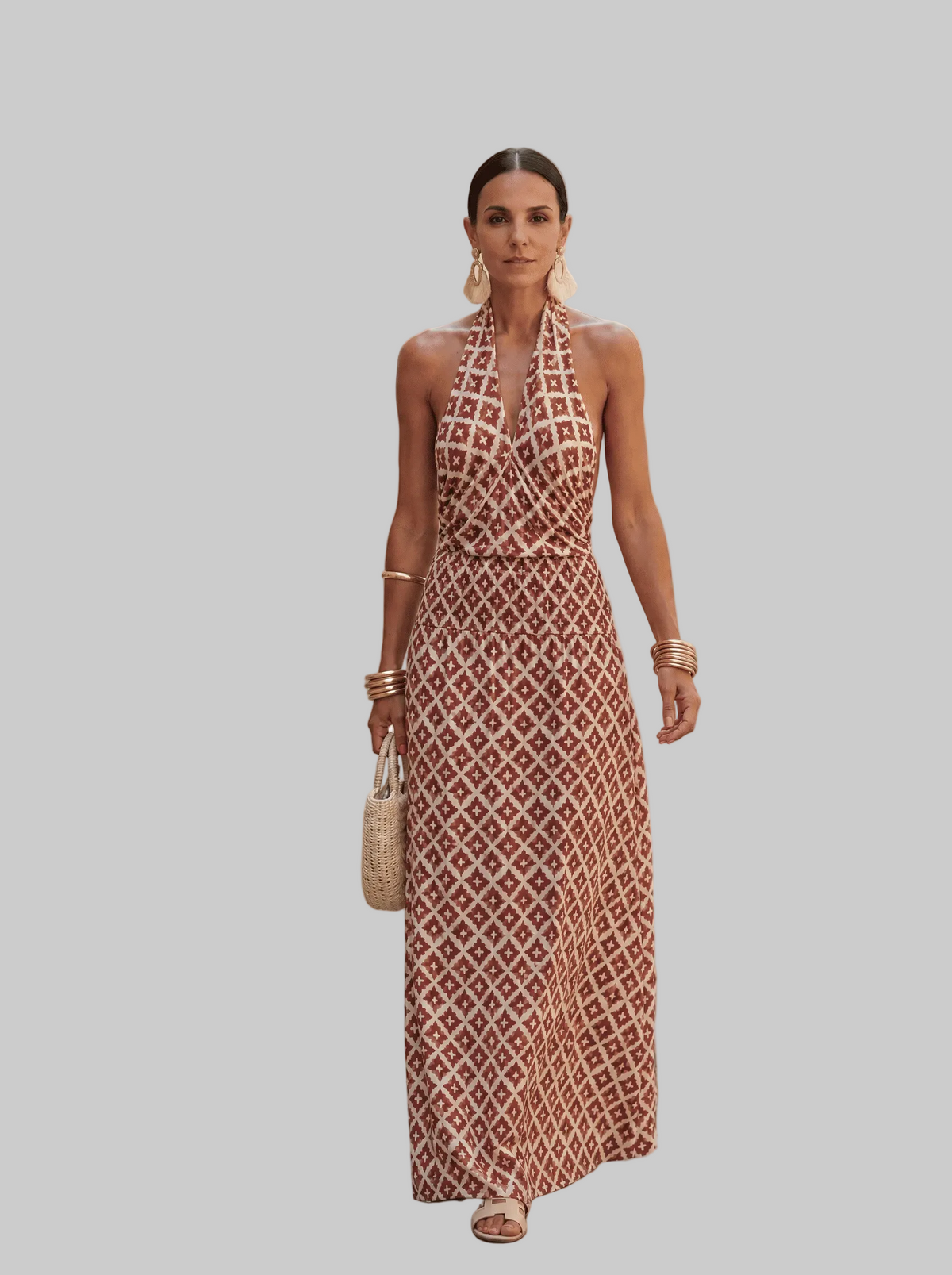 Vestido Elegante con Diseño de Hombros Descubiertos